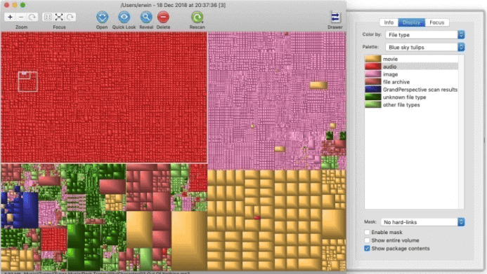 WinDirStat for Mac替代GrandPerspective