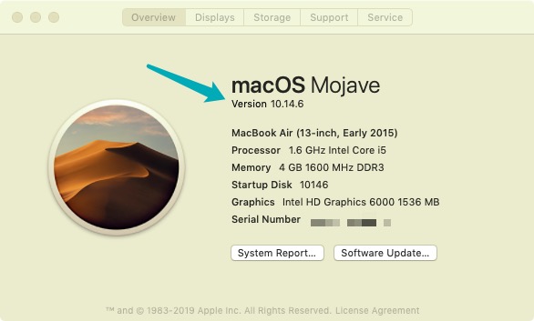 安裝 Wine 前檢查 Mac 的系統版本