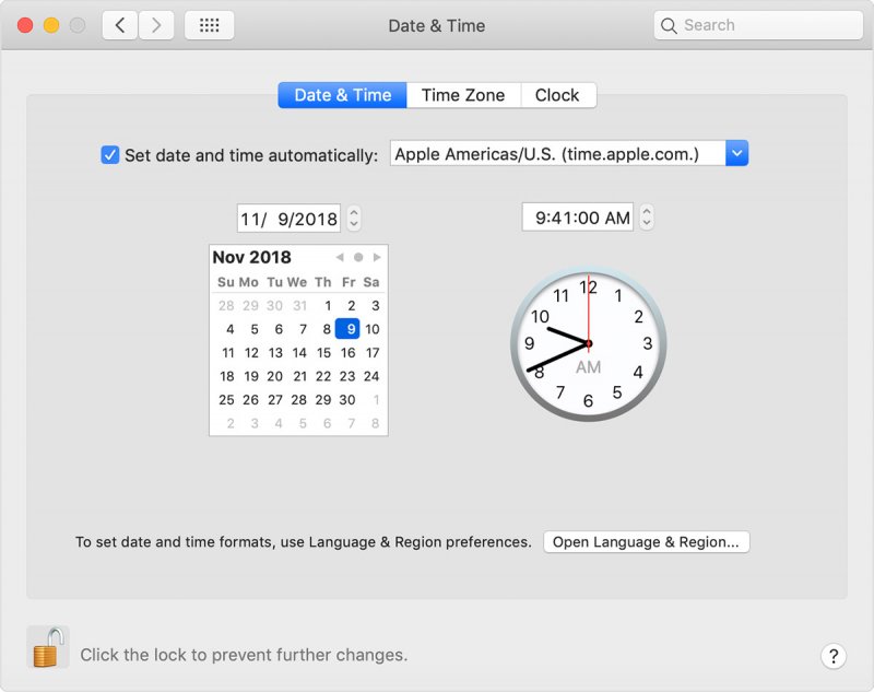 在Mac上檢查日期和時間