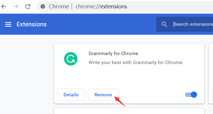 在Google Chrome上刪除FUQ.com擴展