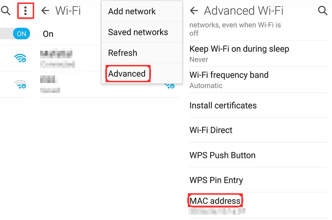 在 Android 設備上查找 MAC 地址