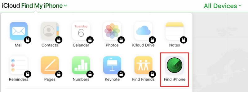 使用 iCloud 查找您的 Mac 設備