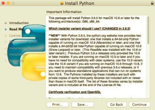 在 Mac 上安裝更新的 Python