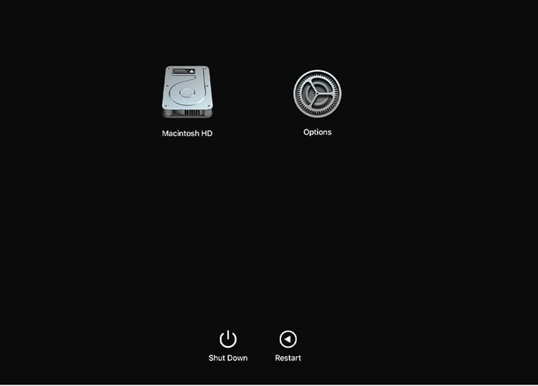 在 Mac 恢復模式下啟動 M1 Mac