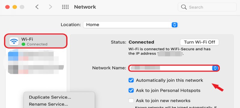 在 Mac 上關閉 Xfinity WiFi