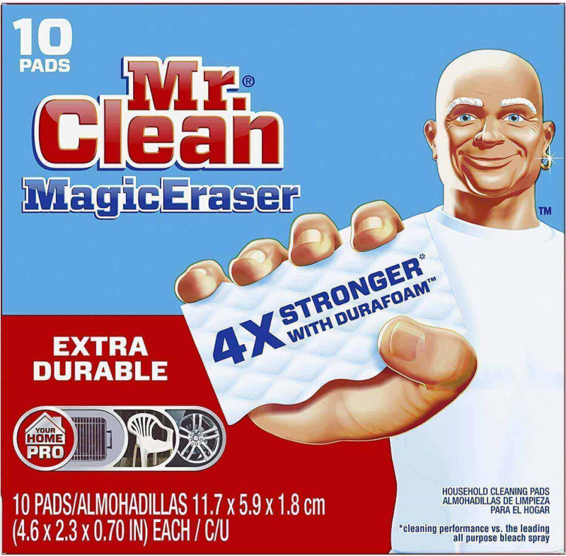 使用魔術橡皮擦修復划痕的DVD