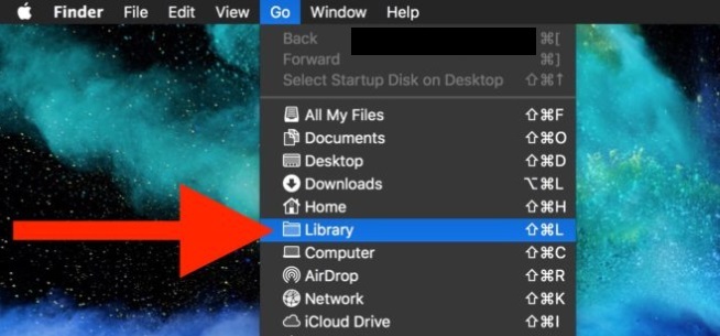 在 Mac 上使用 Finder 顯示庫文件夾