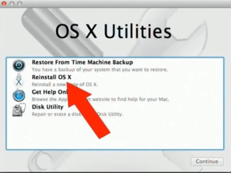 重新安裝OS X