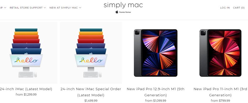 簡單的 Mac 銷售電腦