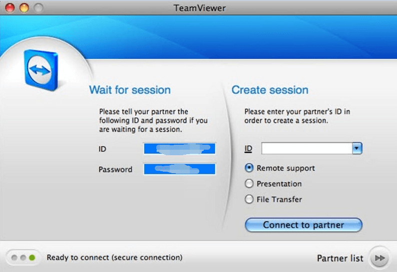 Mac 版 TeamViewer