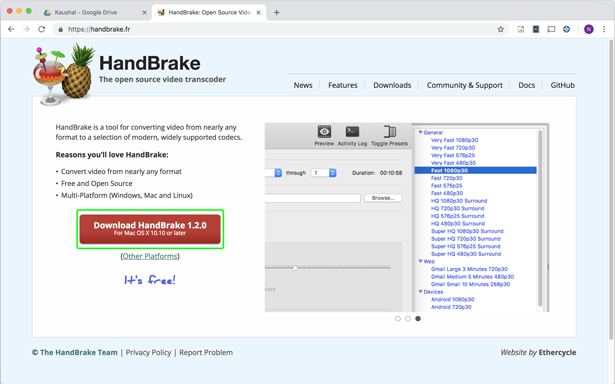 使用HandBrake在 Mac 上播放 MKV