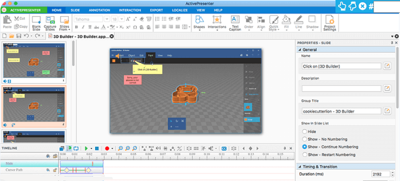 使用 ActivePresenter 錄製屏幕