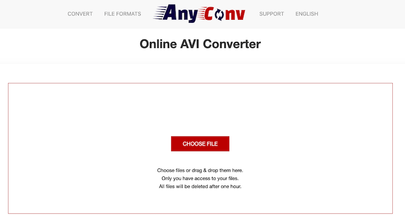 使用 AnyConv 在線將 AVI 轉換為 OGG