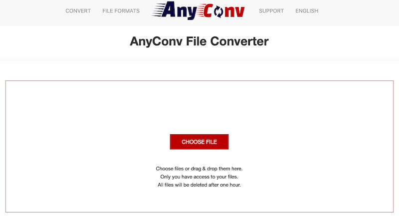 在 AnyConv.com 將 MJPG 轉換為 MP4