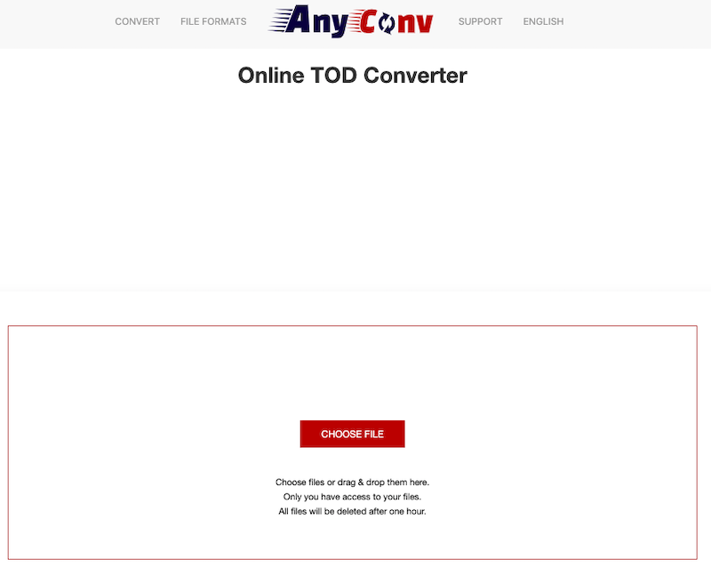 AnyConv：線上 TOD 轉換器