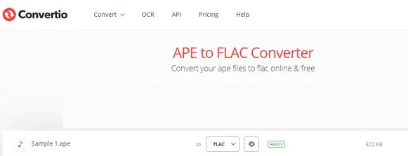 在線將 APE 轉換為 FLAC
