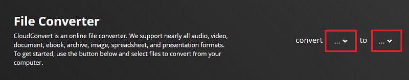 使用 CloudConvert 將 MPV 轉換為 MP3
