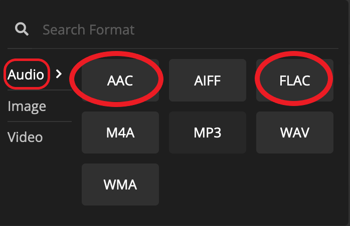 在線 FLAC 到 AAC 轉換器