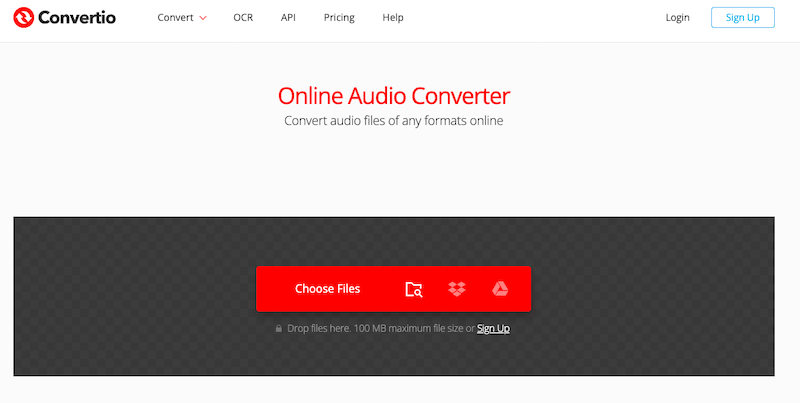 通過 Convertio.co 將音頻轉換為 MP3