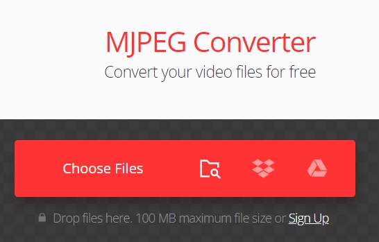 使用 Convertio MJPG 轉換器轉碼 MJPG 文件