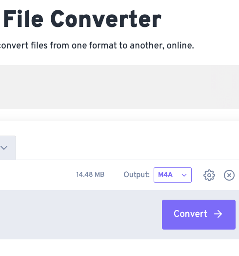 使用 FreeConvert.com 將 APE 轉換為 M4A