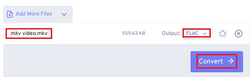 使用 FreeConvert 將 MKV 轉換為 FLAC