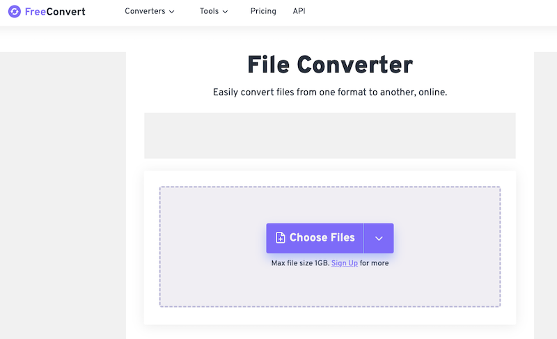 在 FreeConvert.com 上將 OGG 轉換為 MOV