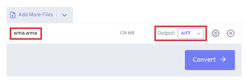 使用 FreeConvert 將 WMA 轉換為 AIFF
