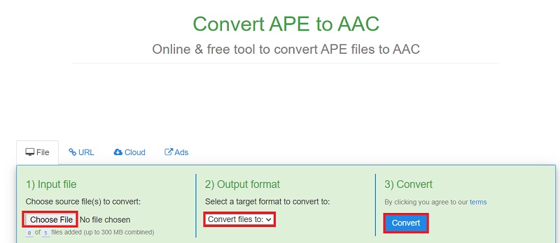 免費將 APE 轉換為 AAC