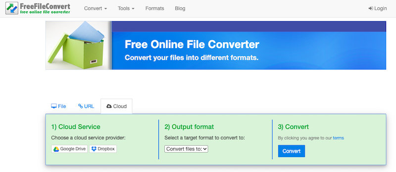 在 FreeFileConvert.com 將 AVI 轉換為 FLAC