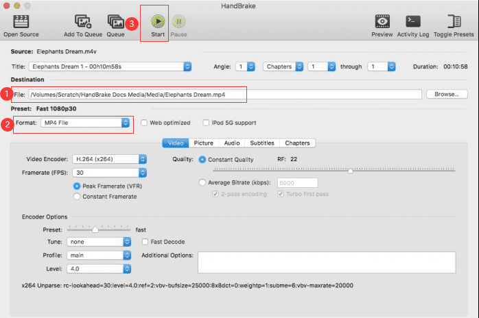 使用HandBrake在Mac上轉換視頻