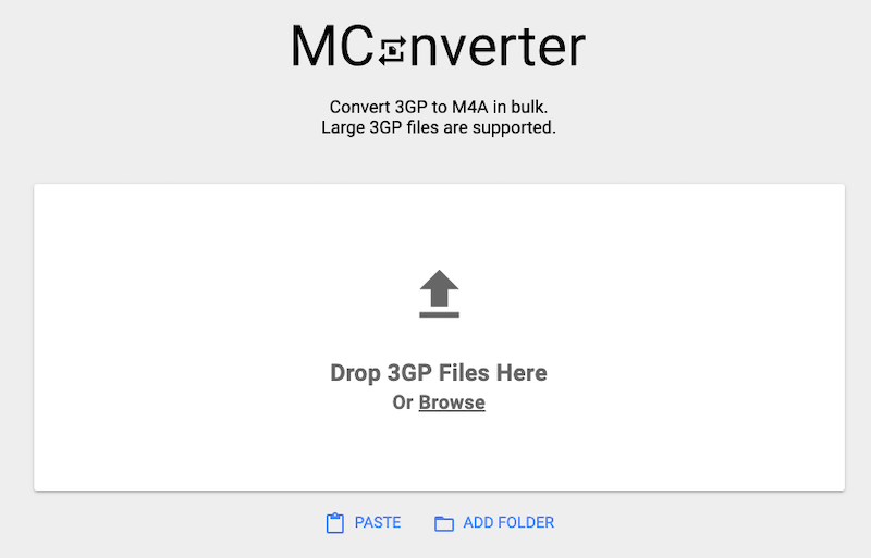 MConverter：免費在線 3GP 到 M4A 轉換器