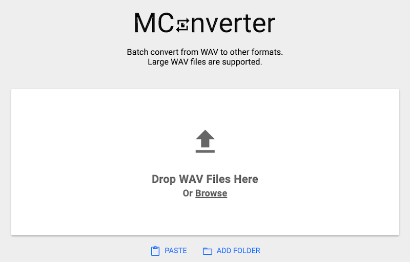 MConverter：免費在線 WAV 到 MOV 轉換器