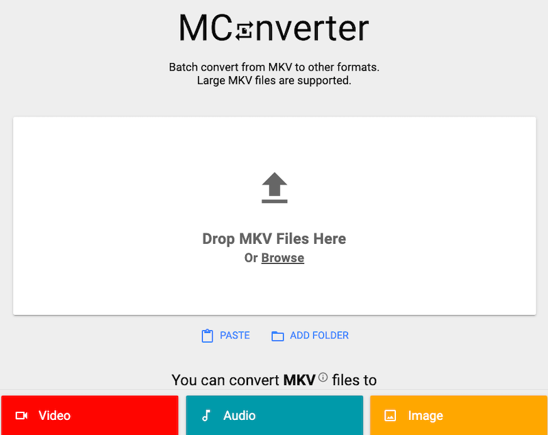 通過 MConverter 在線將 MKV 轉換為 M4A