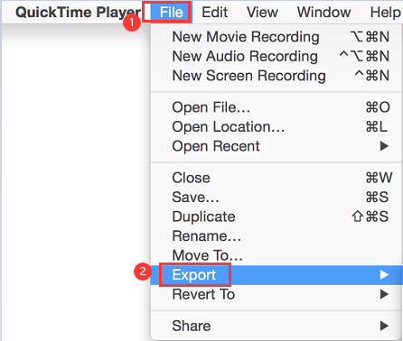 使用QuickTime在Mac上轉換視頻