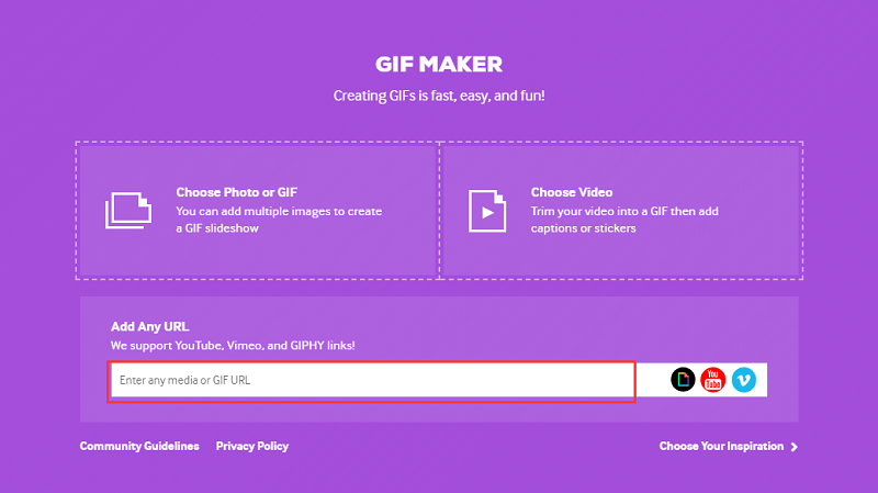 使用Giphy的GIF Maker將MP4轉換為GIF