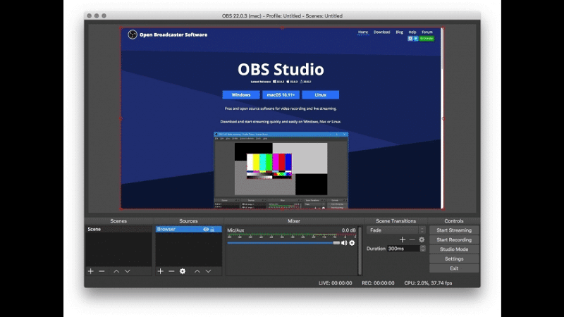 使用 OBS Studio 錄製屏幕