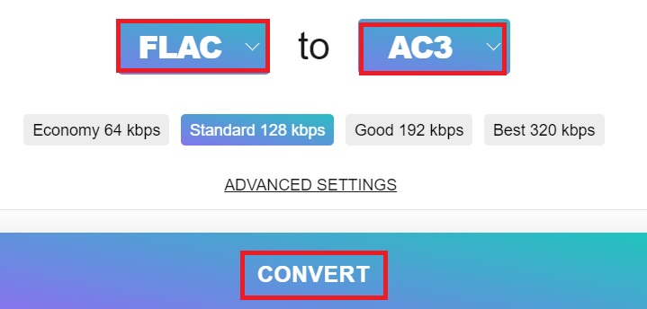 使用免費在線工具將 FLAC 轉換為 AC3