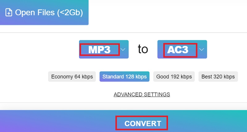 免費將 MP3 轉換為 AC3