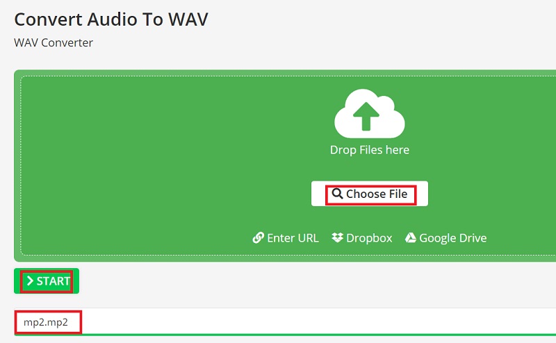 免費將 MP2 轉換為 WAV