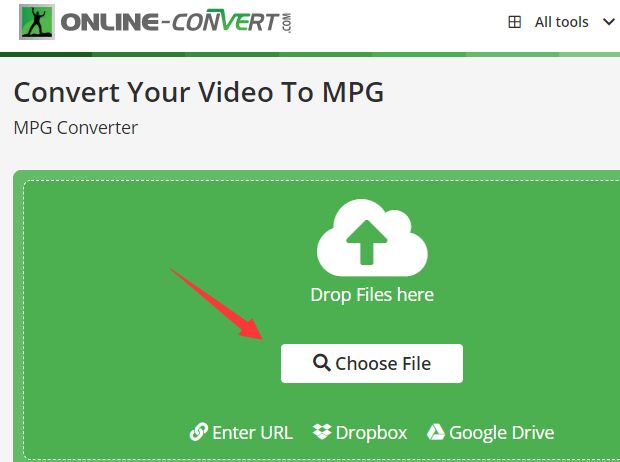 在線 MP4 到 MPEG 轉換器
