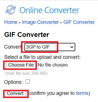 免費將 3GP 文件轉換為 GIF 格式