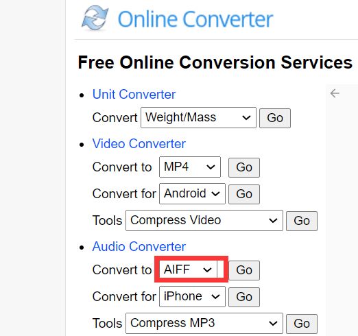 免費將 FLAC 轉換為 AIFF