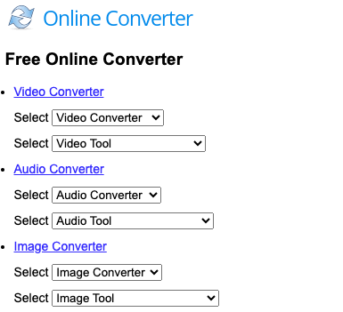 透過 OnlineConverter.com 免費轉換視頻