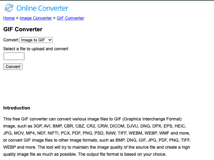 如何使用 Onlineconverter.com 將影片轉換為 Gif