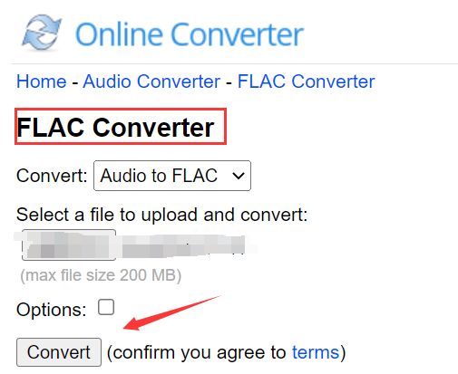 在線將OGG轉換為FLAC