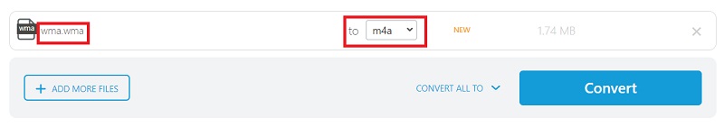 在線將WMA編碼成M4A格式