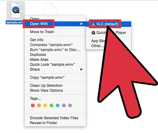 使用 VLC 媒體播放器在 Mac 上播放 WMV 文件