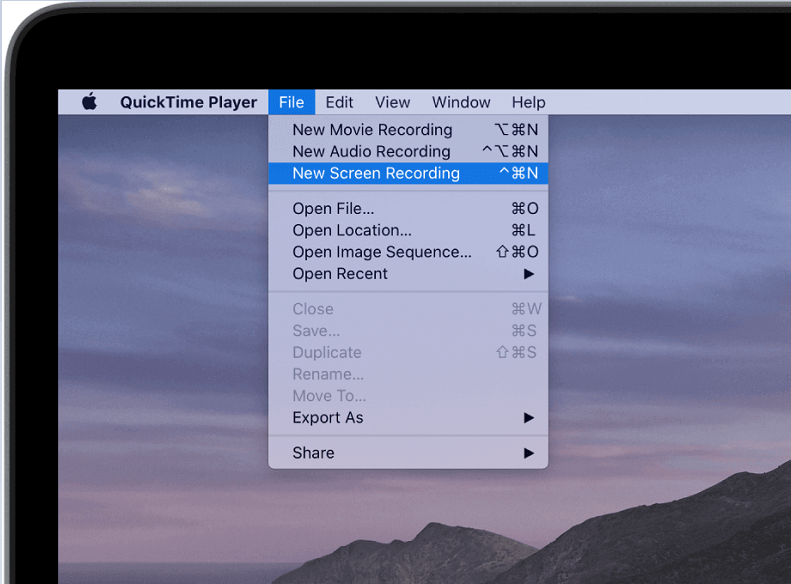 使用 QuickTime Player 在 Mac 上錄製視頻
