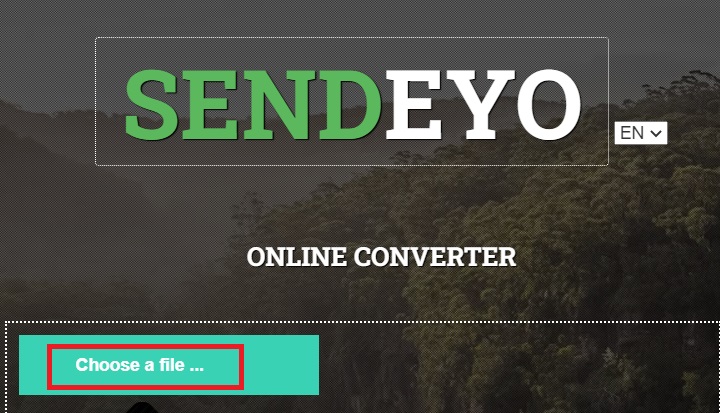 使用 Sendeyo 在線轉換器將 MOD 製作成 MOV